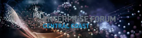 Screenshot of the Enterprise Forum Central Coast presentation slide